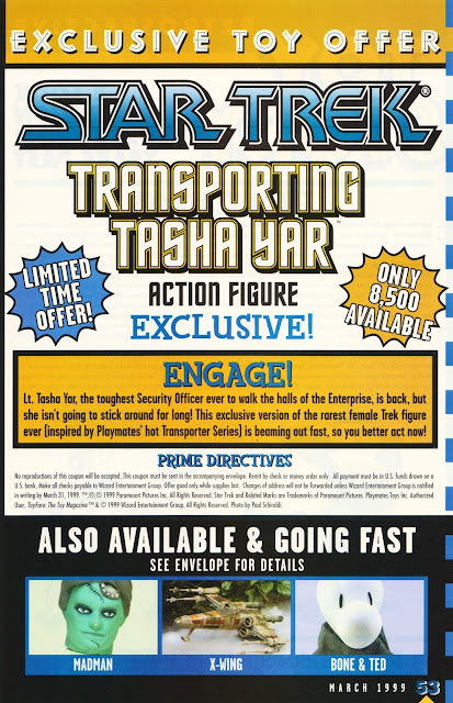 Star Trek Playmates Transporting Tasha Yar Toyfare Exclusive