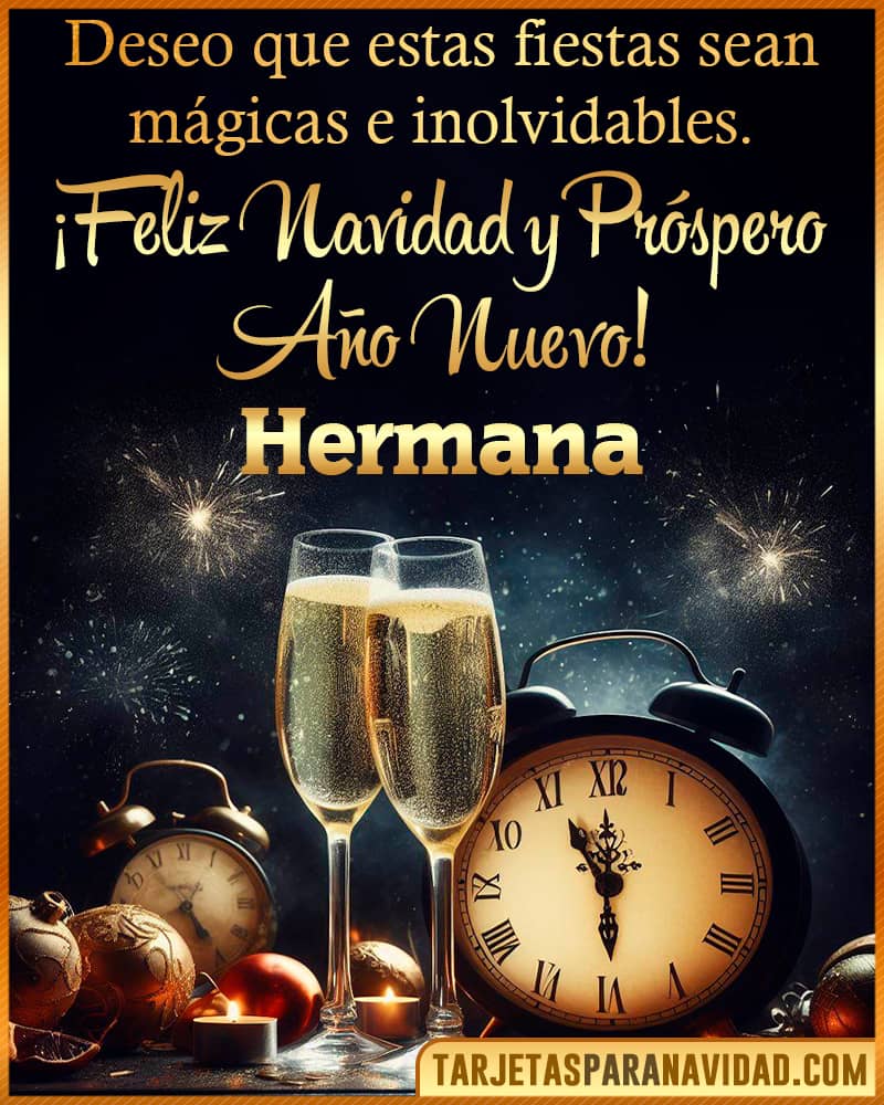 Imagenes de navidad feliz navidad y prospero año nuevo Hermana