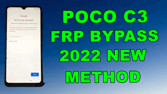 Poco C3 MIUI 12.0.16 Reset FRP Without Pc Free