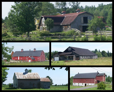 Photos of barns in the Eastern Townships