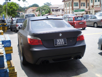 Matte Black BMW 5 Series