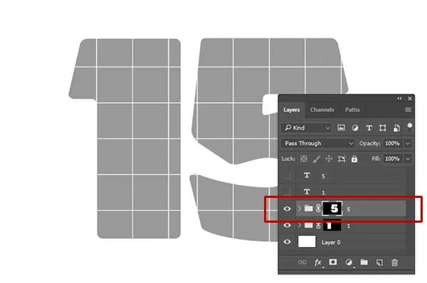 Duplicate group layer for another number.