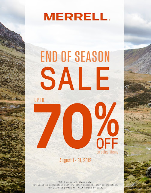 70% OFF on MERRELL for August 2019