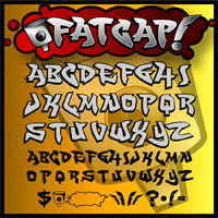 Cool Graffiti Font Sample A-Z View