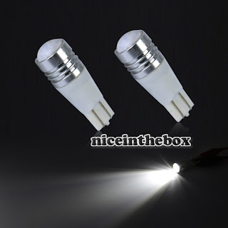 2x T10 Car Wedge LED Cree White Q5 Reverse Backup Light Bulb 7W DC12V-30V
