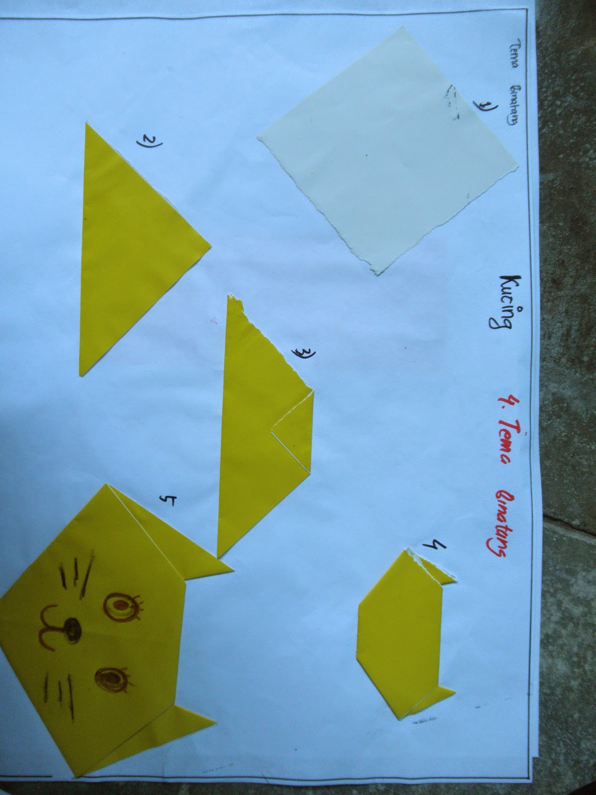 tutorial origami  untuk  paud 