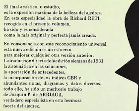 Notas en la contraportada del libro de Reti