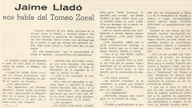 Nuevo Ajedrez nº 5 - Julio 1957, entrevista a Jaume Lladó