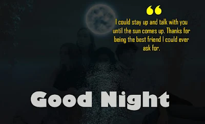 Good night quotes images for friends