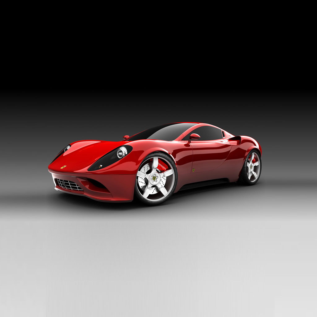 Red Ferrari download free wallpapers for Apple iPad
