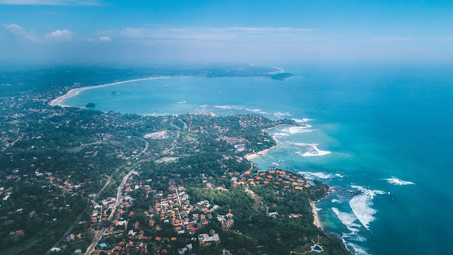 Weligama Bay aerial view | visitweligama.org
