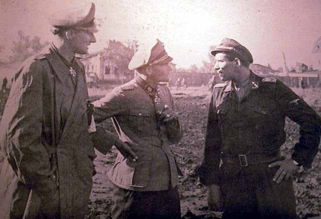 Ritterkreuzträger: Erwin Meierdrees, Georg Bochmann and Waldemar Riefkogel