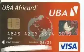 prepaid africard front view details