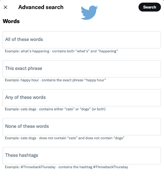 How to Use Twitter Advanced Search