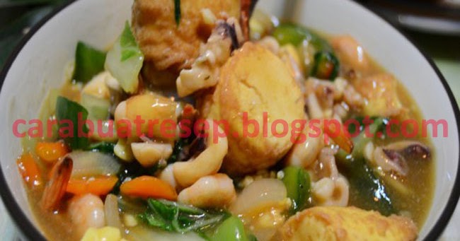 CARA MEMBUAT SAPO TAHU SEAFOOD  CHINESE FOOD Resep 