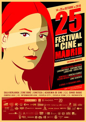 Festival de cine de Madrid, con 10 sedes. Del 14 al 25 de octubre de 2016