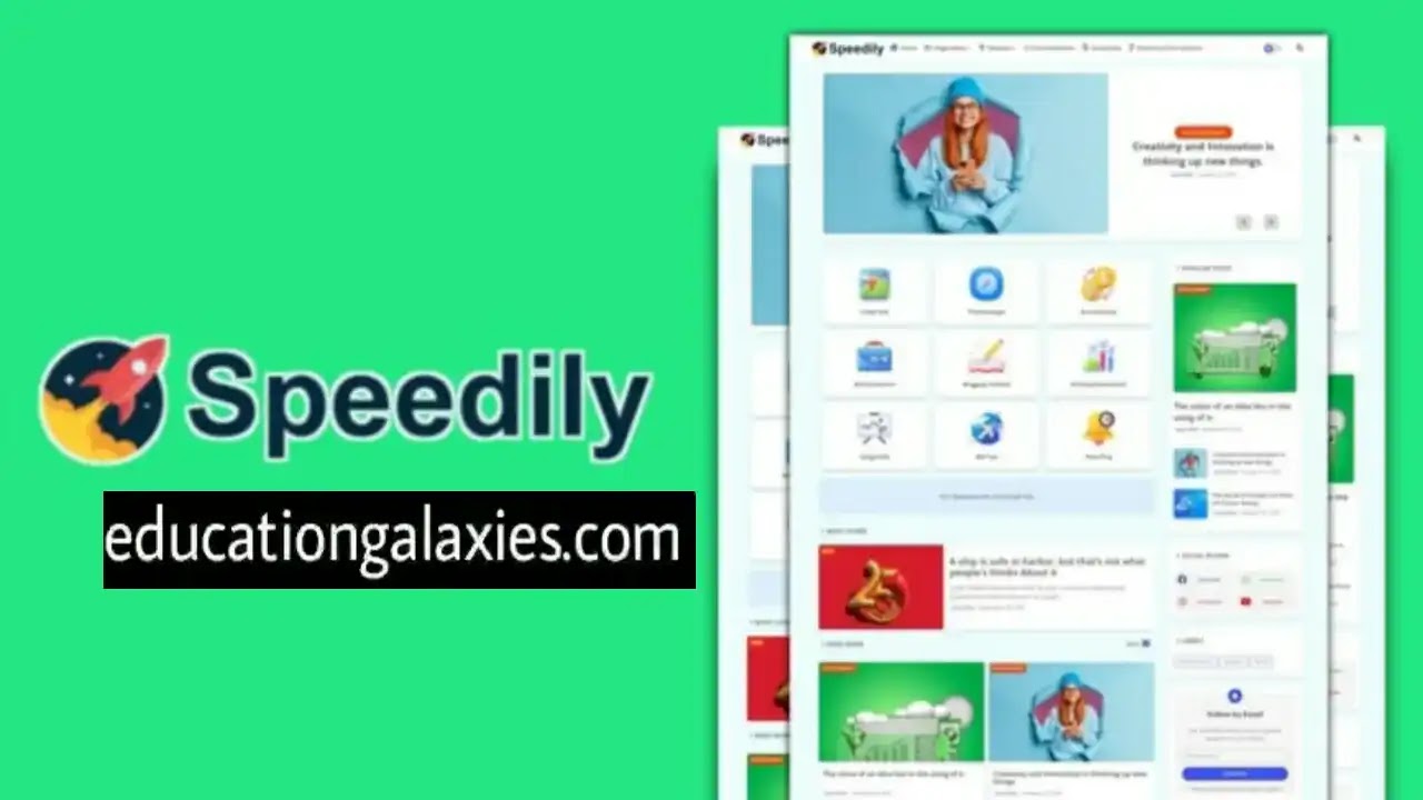 Speedily Premium Blogger Template Free Download Now Latest