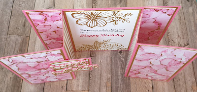 Expressions in ink Stampin up fun fold a5 card