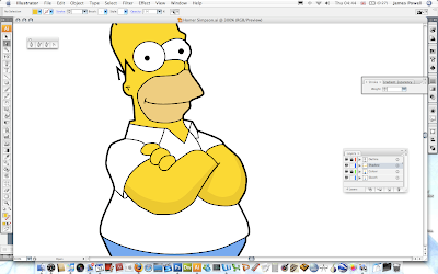 Drawing Homer Simpson In Illustrator