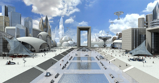 Breathtaking Future City Concept Art 