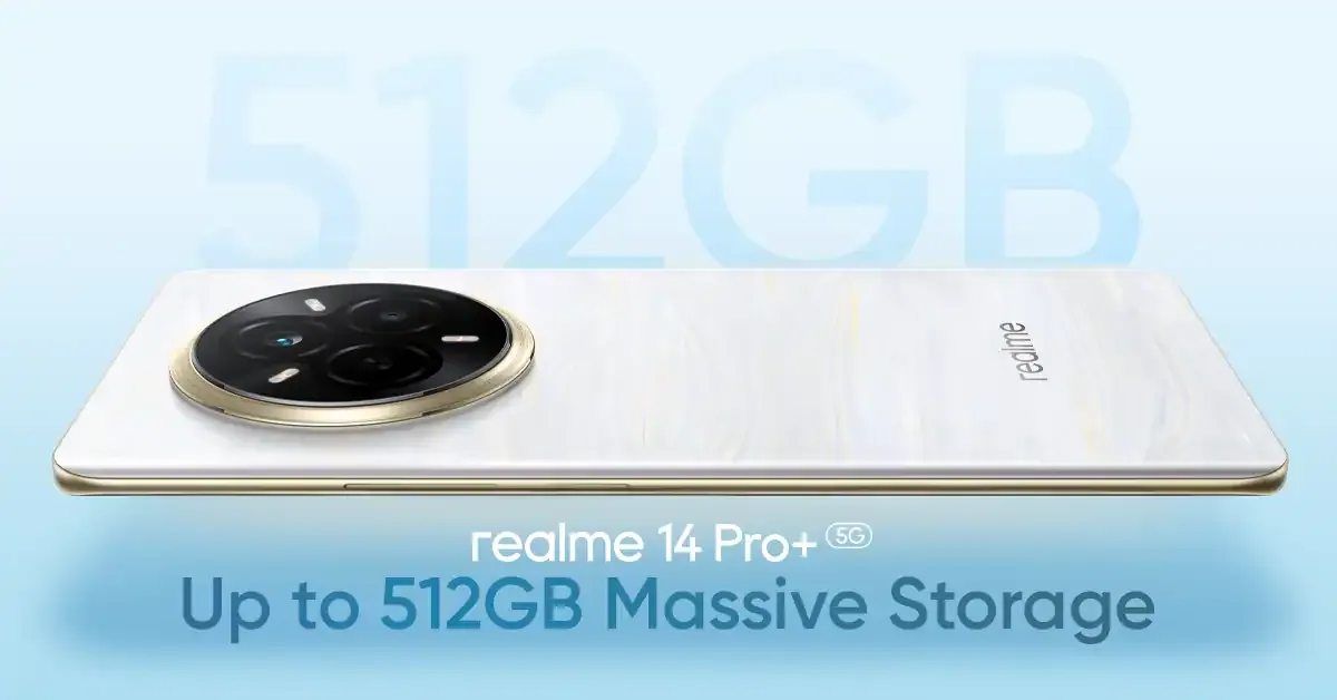 realme 14 Pro+ Storage realme 14 Pro+ Storage