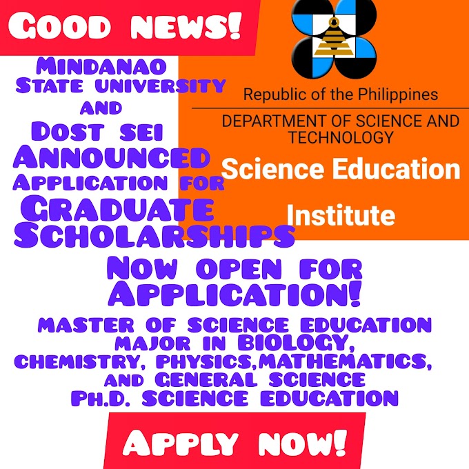 DSME -DOST Capacity Building Program in Science and Mathematics Education (CBPSME) Scholarships 2022 Application Form [Apply Now!]