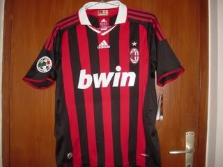  Baju  Bola  Jersey  Bola  2009 2010 AC MILAN 