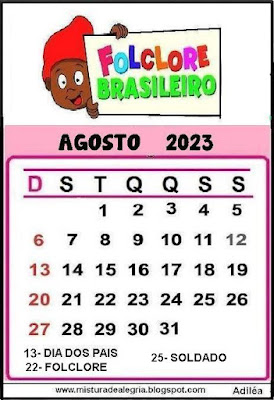 Calendário de 2023 ilustrado