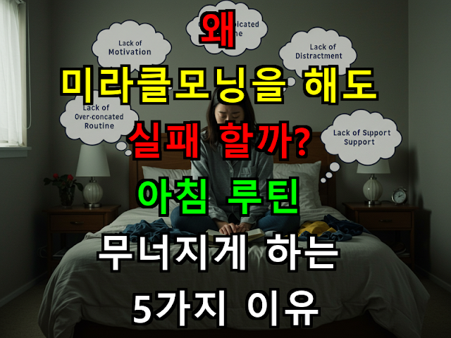 왜 미라클모닝을 해도 실패할까?