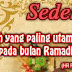 Keutamaan Sedekah di Bulan Ramadhan