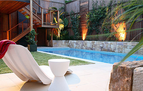 Modern Pool Back Yard Landscaping Ideas