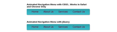 Animated Navigation Menu with CSS3