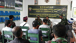 Kodim 1617 Jembrana Gelar Kegiatan Pembinaan Peta Jarak Jaring Teritorial TW IV Tahun 2020