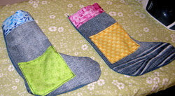 recycled jeans stocking