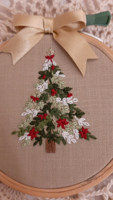 christmas tree embroidery pattern