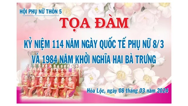 BACKGROUND TỌA ĐÀM PHỤ NỮ