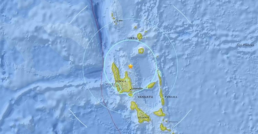 TERREMOTO EN VANUATU de 5.9 Grados y Alerta de Tsunami (Hoy Lunes 30 Enero 2017) Sismo Temblor EPICENTRO - Océano Pacífico - Port-Olry - USGS