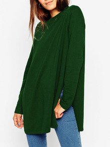 www.shein.com/Army-Green-Round-Neck-Split-T-Shirt-p-241094-cat-1738.html?aff_id=2525