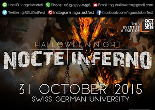 Swiss German University Halloween Night Nocte Inferno 2015 lomba lari tangerang 2015