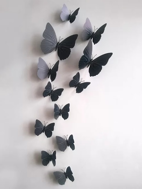 These butterfly wallpapers, I found in DRESSLILY for less than $20 and that makes them perfect for me because as I said I am into minimalism and I know that I might take them down after a month or so and I don’t want to feel guilty throwing something that cost me tons of money.