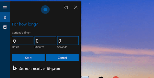 cortana timer