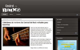 Lançamento da Central do Baixo... novo portal com conteúdo voltado para baixistas - www.centraldobaixo.com