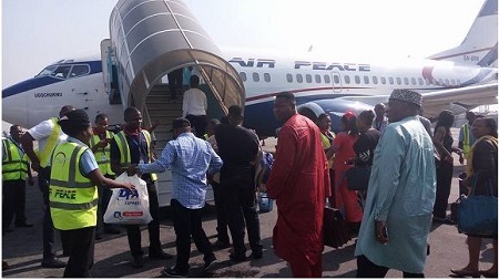 See How Minister of Transportation, Rotimi Amaechi Was Searched At Lagos Airport (Photos)