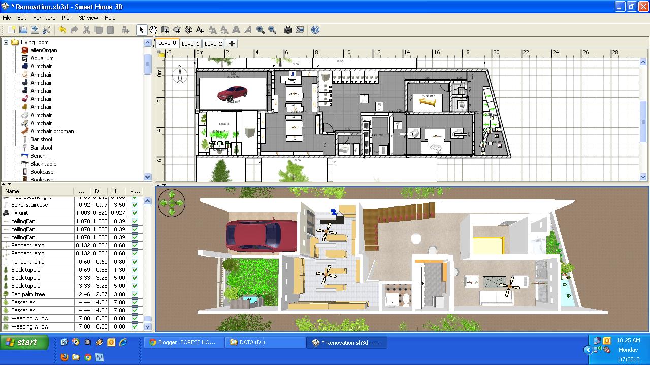 FOREST HOUSE Merancang Sendiri 3D Sederhana Rumah Kita