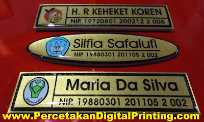 Contoh Desain Dari NAME TAG Percetakan Digital Printing Terdekat