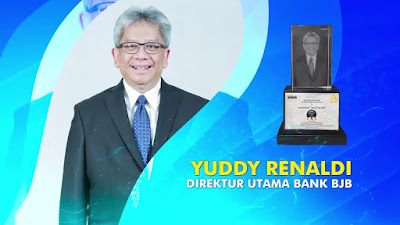 Dirut bank bjb Yuddy Renaldi Dianugerahi Gelar Bankers of The Year 2020