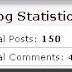 Statistics Widget for Blogger