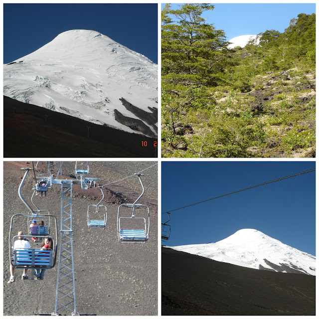 subindo o vulcão Osorno no verão