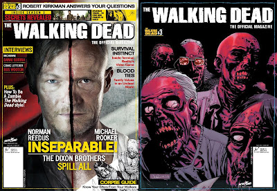 The Walking Dead Official Magazine, le cover del numero 3 (la variant è a destra)