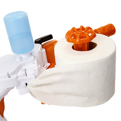 Toilet Paper Blaster Skid Shot, Turns Any Kind Of Toilet Paper Into Spitballs, Shoot Spitballs Up To 30 Feet